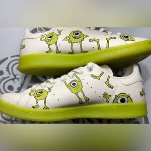 Adidas Men’s Sz 10 Monster’s Inc. Stan Smith Shoes (Disney Mike Wazowski)